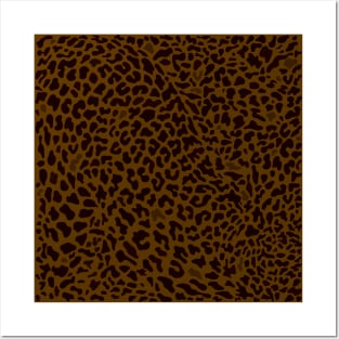 Animal Print / Retro Brown Cheetah Fur Posters and Art